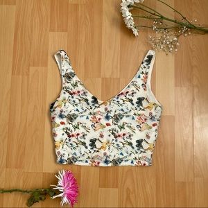 Vintage Beige Crop Top